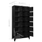 vidaXL Taquilla de acero negro 90x40x180 cm vidaXL Taquilla de acero negro 90x40x180 cm