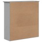 vidaXL Armario con puertas de vidrio BODO madera maciza pino gris vidaXL Armario con puertas de vidrio BODO madera maciza pino gris