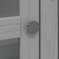 vidaXL Armario con puertas de vidrio BODO madera maciza pino gris vidaXL Armario con puertas de vidrio BODO madera maciza pino gris