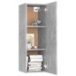 vidaXL Mueble para TV madera contrachapada gris hormigón 30,5x30x90 cm vidaXL Mueble para TV madera contrachapada gris hormigón 30,5x30x90 cm