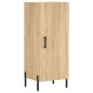 vidaXL Aparador de madera contrachapada roble Sonoma 34,5x34x180 cm vidaXL Aparador de madera contrachapada roble Sonoma 34,5x34x180 cm