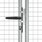 vidaXL Puerta de jardín de acero galvanizado plateado 415x175 cm