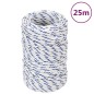 vidaXL Cuerda de barco polipropileno blanco 2 mm 25 m
