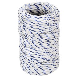 vidaXL Cuerda de barco polipropileno blanco 2 mm 25 m