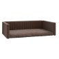 vidaXL Cama de maletero para perros aspecto lino marrón 110x70 cm vidaXL Cama de maletero para perros aspecto lino marrón 110x70 cm