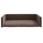 vidaXL Cama de maletero para perros aspecto lino marrón 110x70 cm vidaXL Cama de maletero para perros aspecto lino marrón 110x70 cm
