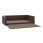 vidaXL Cama de maletero para perros aspecto lino marrón 110x70 cm vidaXL Cama de maletero para perros aspecto lino marrón 110x70 cm