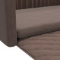 vidaXL Cama de maletero para perros aspecto lino marrón 110x70 cm vidaXL Cama de maletero para perros aspecto lino marrón 110x70 cm