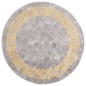vidaXL Alfombra lavable antideslizante gris φ120 cm vidaXL Alfombra lavable antideslizante gris φ120 cm
