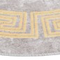 vidaXL Alfombra lavable antideslizante gris φ120 cm vidaXL Alfombra lavable antideslizante gris φ120 cm