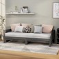 vidaXL Sofá cama extraíble madera maciza de pino gris 2x(90x200) cm vidaXL Sofá cama extraíble madera maciza de pino gris 2x(90x200) cm