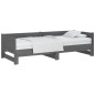 vidaXL Sofá cama extraíble madera maciza de pino gris 2x(90x200) cm vidaXL Sofá cama extraíble madera maciza de pino gris 2x(90x200) cm