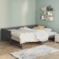 vidaXL Sofá cama extraíble madera maciza de pino gris 2x(90x200) cm vidaXL Sofá cama extraíble madera maciza de pino gris 2x(90x200) cm