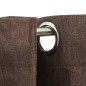 vidaXL Cortina opaca con ojales look de lino gris taupe 290x245 cm vidaXL Cortina opaca con ojales look de lino gris taupe 290x245 cm