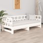 vidaXL Sofá cama extraíble madera maciza de pino blanco 2x(90x200) cm vidaXL Sofá cama extraíble madera maciza de pino blanco 2x(90x200) cm