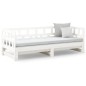 vidaXL Sofá cama extraíble madera maciza de pino blanco 2x(90x200) cm vidaXL Sofá cama extraíble madera maciza de pino blanco 2x(90x200) cm