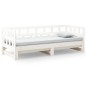 vidaXL Sofá cama extraíble madera maciza de pino blanco 2x(90x200) cm vidaXL Sofá cama extraíble madera maciza de pino blanco 2x(90x200) cm