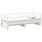 vidaXL Sofá cama extraíble madera maciza de pino blanco 2x(90x200) cm vidaXL Sofá cama extraíble madera maciza de pino blanco 2x(90x200) cm