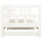 vidaXL Sofá cama extraíble madera maciza de pino blanco 2x(90x200) cm vidaXL Sofá cama extraíble madera maciza de pino blanco 2x(90x200) cm