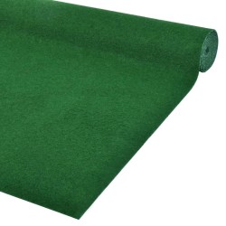 vidaXL Césped artificial con tacos PP 10x1,33 m verde
