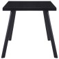 vidaXL Mesa de comedor de vidrio templado negro 180x90x75 cm