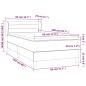 vidaXL Cama box spring con colchón tela color crema 80x200 cm vidaXL Cama box spring con colchón tela color crema 80x200 cm