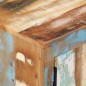 vidaXL Mueble de TV con ruedas madera maciza reciclada 110x30x37 cm