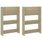 vidaXL Zapateros de pared 2 uds contrachapada roble Sonoma 60x18x90 cm vidaXL Zapateros de pared 2 uds contrachapada roble Sonoma 60x18x90 cm