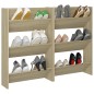 vidaXL Zapateros de pared 2 uds contrachapada roble Sonoma 60x18x90 cm vidaXL Zapateros de pared 2 uds contrachapada roble Sonoma 60x18x90 cm