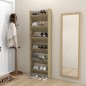 vidaXL Zapateros de pared 2 uds contrachapada roble Sonoma 60x18x90 cm vidaXL Zapateros de pared 2 uds contrachapada roble Sonoma 60x18x90 cm