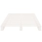 vidaXL Cama de palets madera maciza de pino blanca 100x200 cm vidaXL Cama de palets madera maciza de pino blanca 100x200 cm
