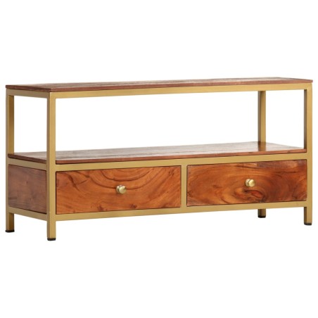vidaXL Aparador de madera maciza de acacia 90x30x45 cm 