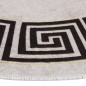 vidaXL Alfombra lavable antideslizante beige claro φ120 cm vidaXL Alfombra lavable antideslizante beige claro φ120 cm