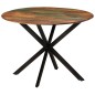 vidaXL Mesa de comedor madera maciza reciclada y acero 110x78 cm vidaXL Mesa de comedor madera maciza reciclada y acero 110x78 cm