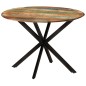 vidaXL Mesa de comedor madera maciza reciclada y acero 110x78 cm vidaXL Mesa de comedor madera maciza reciclada y acero 110x78 cm
