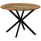 vidaXL Mesa de comedor madera maciza reciclada y acero 110x78 cm vidaXL Mesa de comedor madera maciza reciclada y acero 110x78 cm