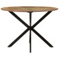 vidaXL Mesa de comedor madera maciza reciclada y acero 110x78 cm vidaXL Mesa de comedor madera maciza reciclada y acero 110x78 cm