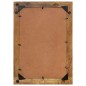 vidaXL Espejo de vidrio y madera maciza de mango 70x50 cm