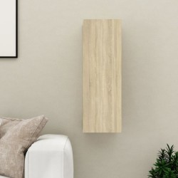 vidaXL Mueble de TV madera contrachapada color roble 30,5x30x90 cm