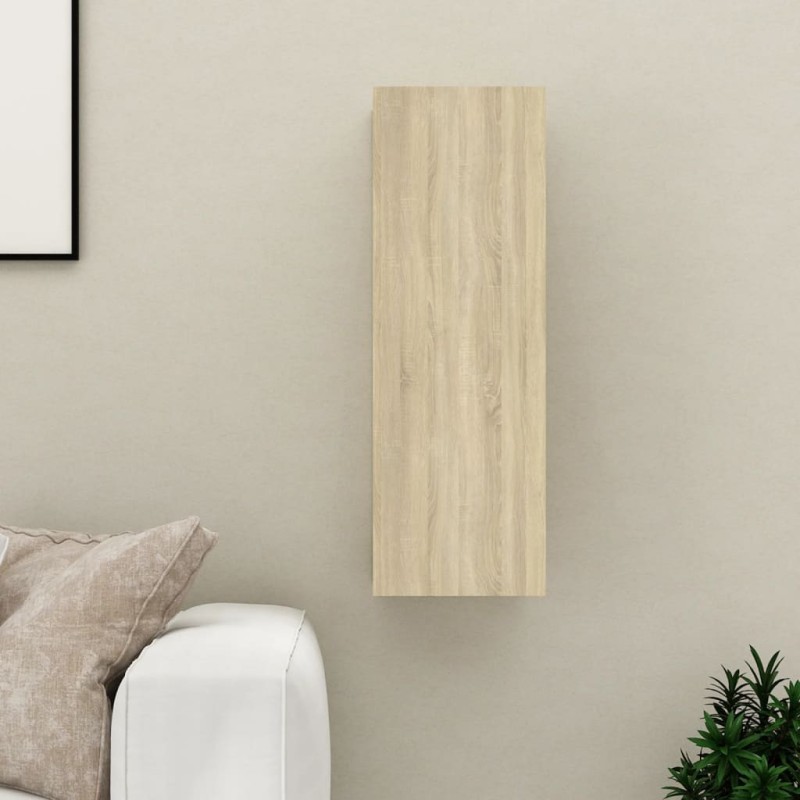 vidaXL Mueble de TV madera contrachapada color roble 30,5x30x90 cm