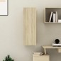vidaXL Mueble de TV madera contrachapada color roble 30,5x30x90 cm