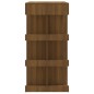 vidaXL Mesa alta con estante marrón roble 100x50x101,5 cm vidaXL Mesa alta con estante marrón roble 100x50x101,5 cm