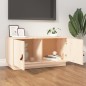 vidaXL Mueble de TV de madera maciza de pino 80x34x40 cm