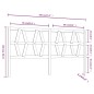 vidaXL Cabecero de cama madera maciza de pino negro 186x4x100 cm vidaXL Cabecero de cama madera maciza de pino negro 186x4x100 cm