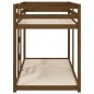 vidaXL Litera de madera maciza de pino marrón miel 80x200 cm vidaXL Litera de madera maciza de pino marrón miel 80x200 cm