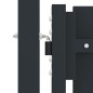 vidaXL Cancela doble de valla de acero gris antracita 306x150 cm 