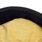vidaXL Cama de perro felpa cuero sintético negro amarillo 79x70x19 cm vidaXL Cama de perro felpa cuero sintético negro amarillo 79x70x19 cm