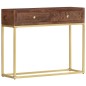 vidaXL Mesa consola de madera maciza de mango 90x30x75 cm vidaXL Mesa consola de madera maciza de mango 90x30x75 cm