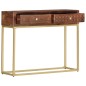 vidaXL Mesa consola de madera maciza de mango 90x30x75 cm vidaXL Mesa consola de madera maciza de mango 90x30x75 cm