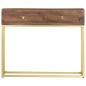 vidaXL Mesa consola de madera maciza de mango 90x30x75 cm vidaXL Mesa consola de madera maciza de mango 90x30x75 cm